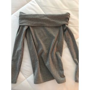J Crew 🖤 grey off the shoulder top